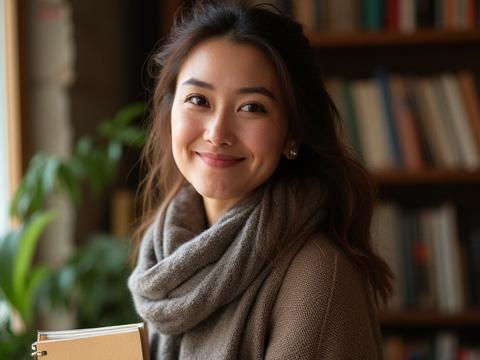 Sophia Lee, Content Strategist at Duskwood Well, with a creative and engaging posture